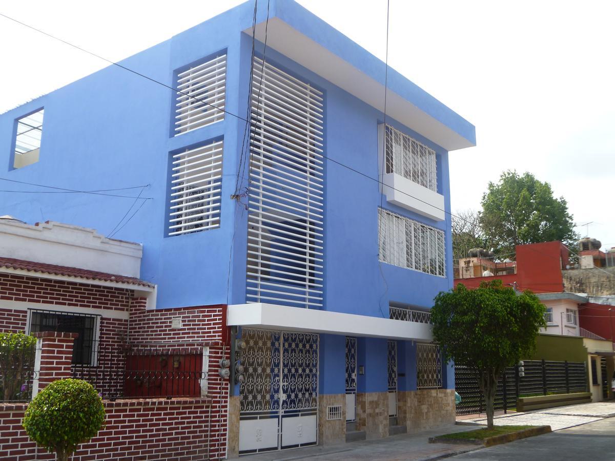 La Casa Azul Hostal Y Pension - Coatepec Xalapa Ngoại thất bức ảnh